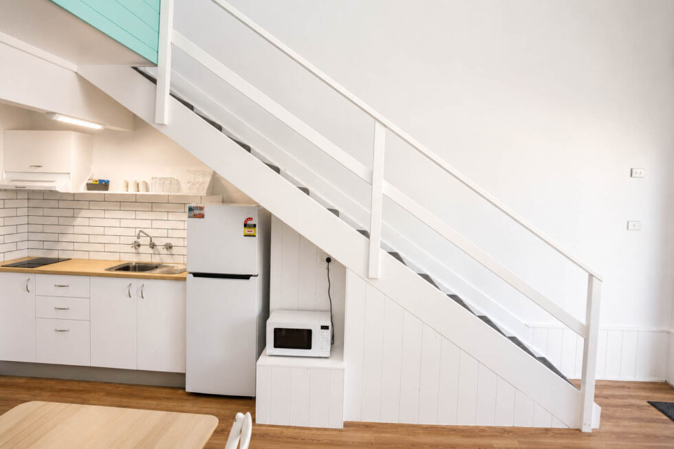 view to stairs